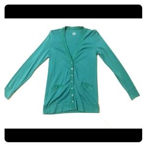 Green J. Crew Perfect Fit Sweater